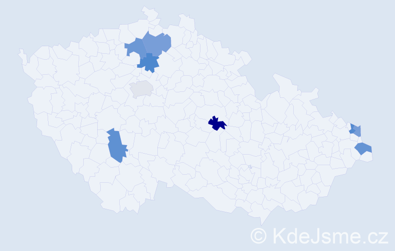 Jméno: 'Lucja', počet výskytů 9 v celé ČR