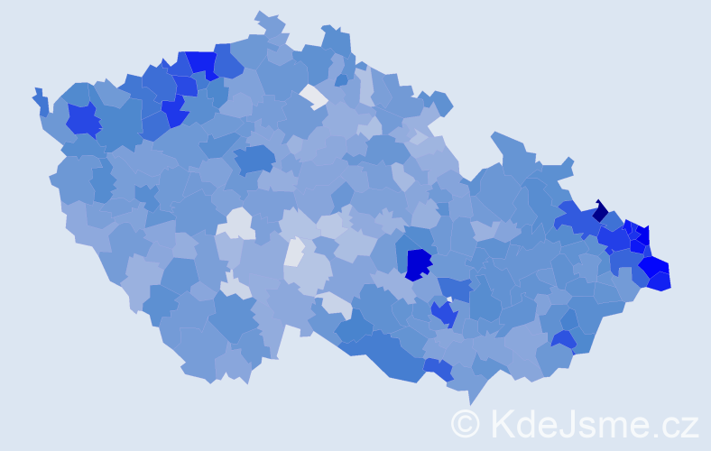 Jméno: 'Emil', počet výskytů 9576 v celé ČR