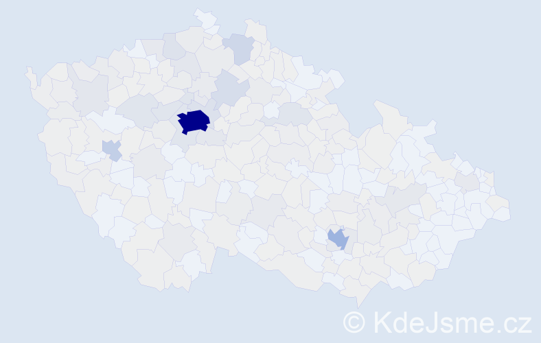 Jméno: 'Ruslan', počet výskytů 1099 v celé ČR