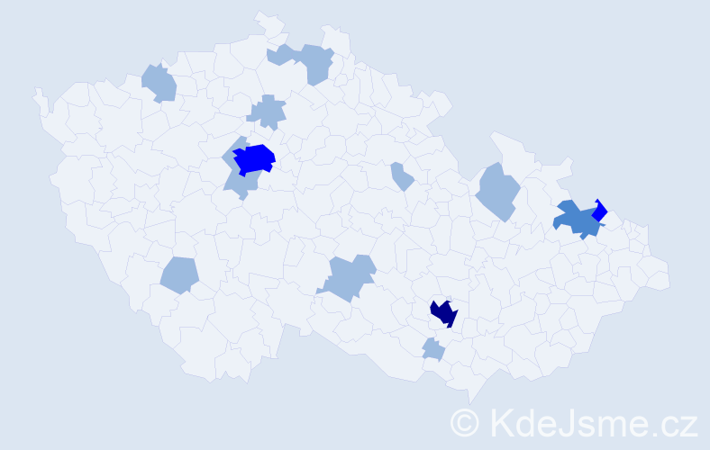 Jméno: 'Klotylda', počet výskytů 22 v celé ČR