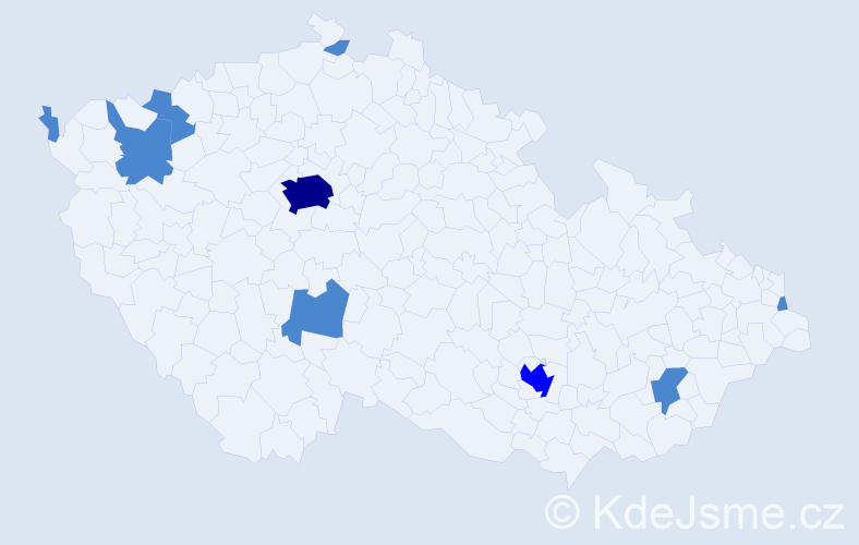 Jméno: 'Adam Gabriel', počet výskytů 12 v celé ČR