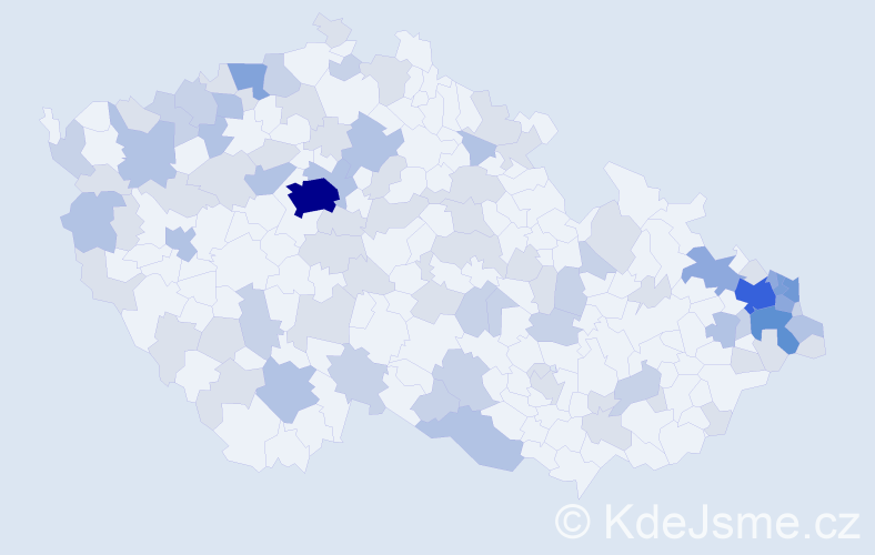 Jméno: 'Leontina', počet výskytů 197 v celé ČR