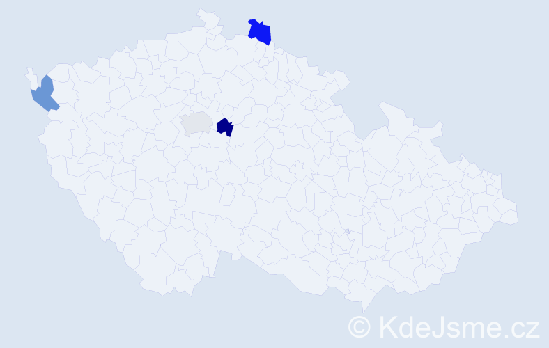 Jméno: 'Thanh Hien', počet výskytů 4 v celé ČR