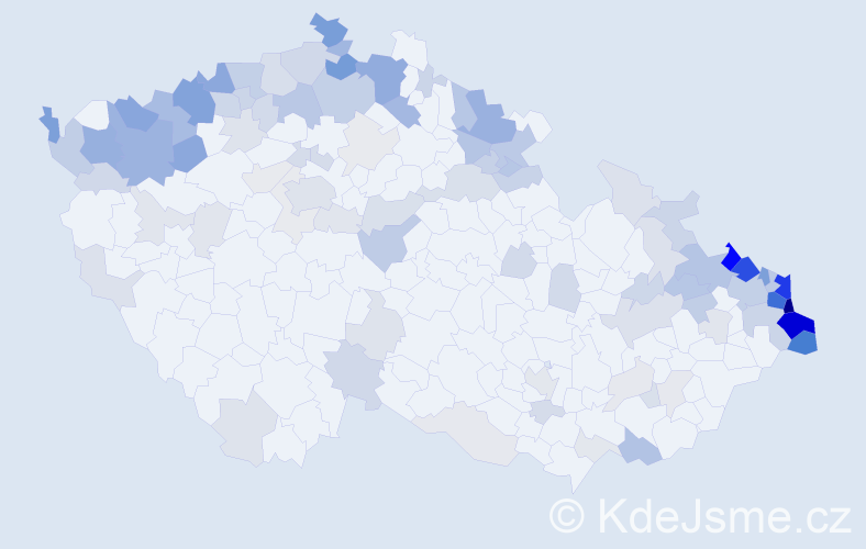 Jméno: 'Uršula', počet výskytů 344 v celé ČR