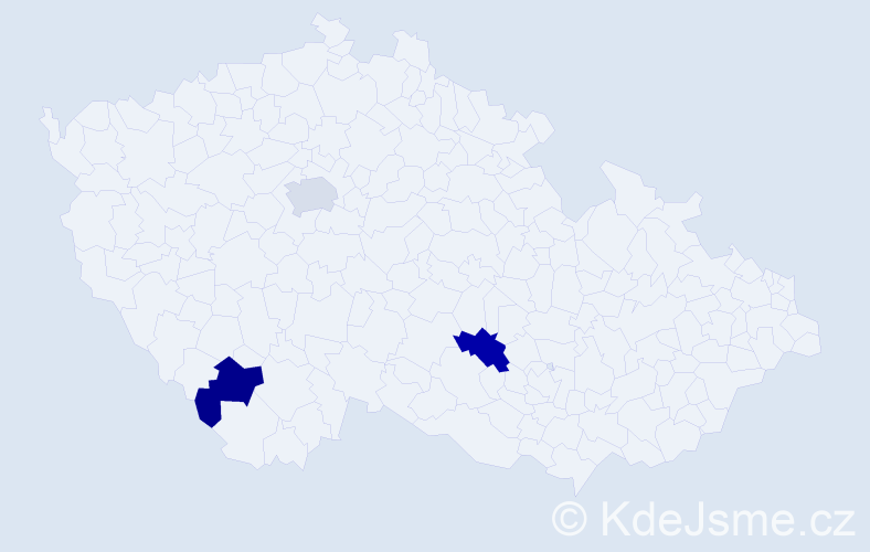 Jméno: 'Maximilian Karel', počet výskytů 3 v celé ČR