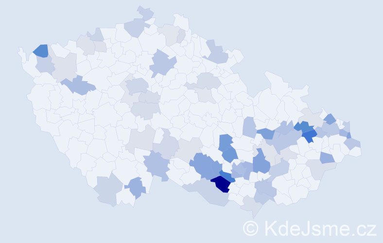 Jméno: 'Raimund', počet výskytů 135 v celé ČR