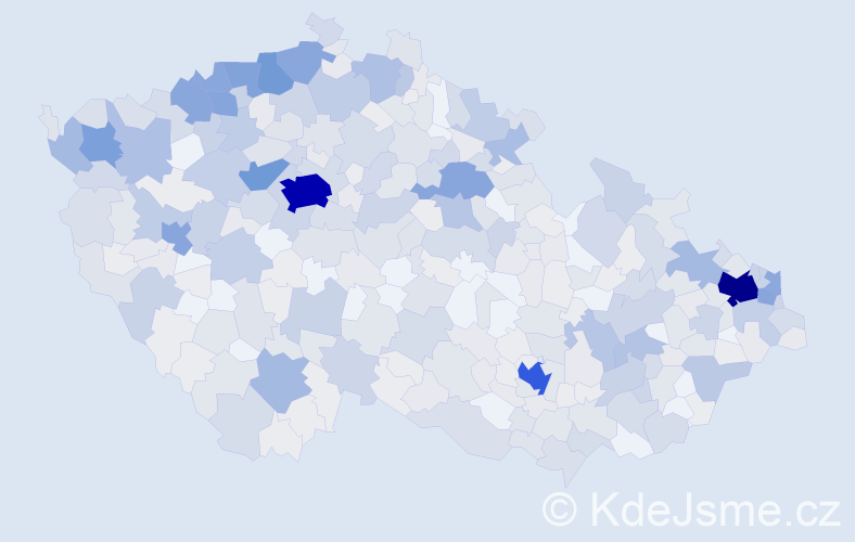 Jméno: 'Kevin', počet výskytů 1412 v celé ČR