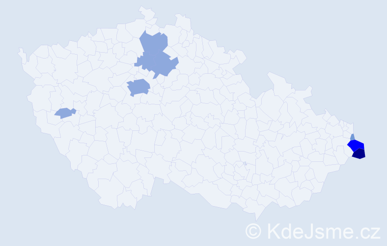 Jméno: 'Grzegorz', počet výskytů 24 v celé ČR