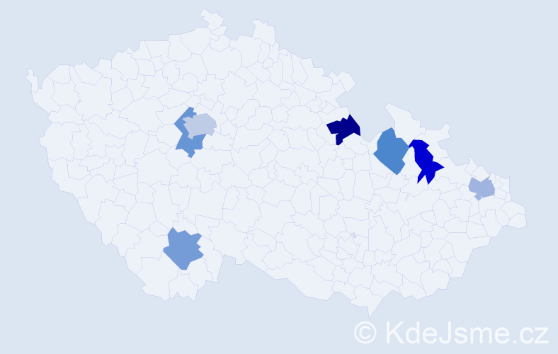 Jméno: 'Laura Maria', počet výskytů 8 v celé ČR