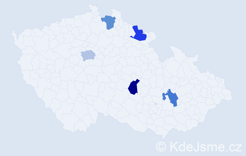 Jméno: 'Alva', počet výskytů 6 v celé ČR