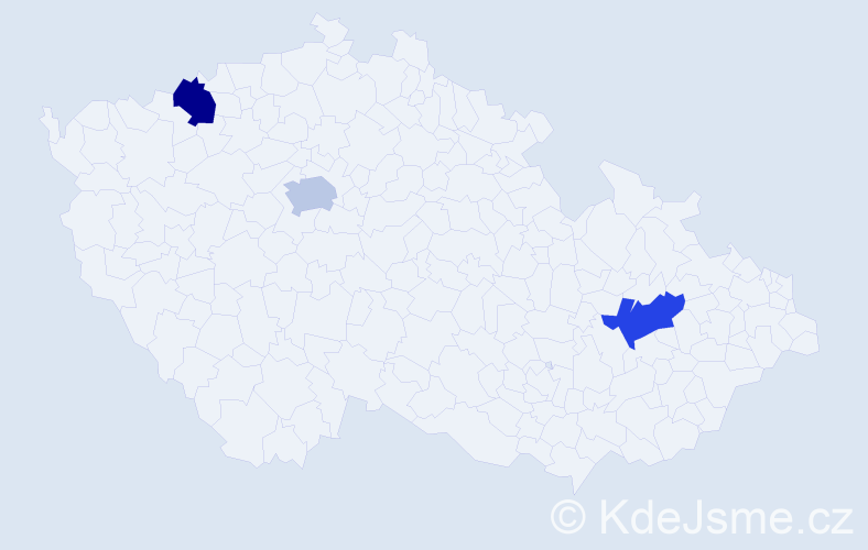 Jméno: 'Sy Long', počet výskytů 3 v celé ČR