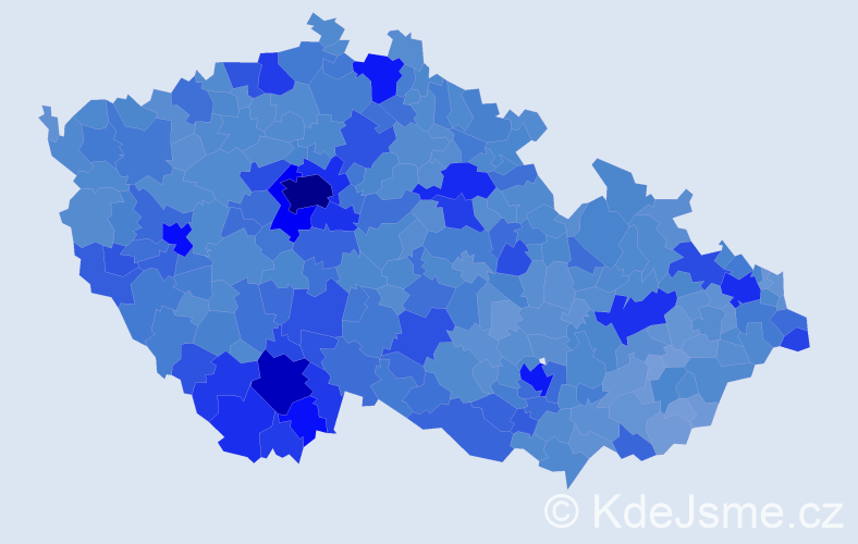 Jméno: 'Jan', počet výskytů 293938 v celé ČR