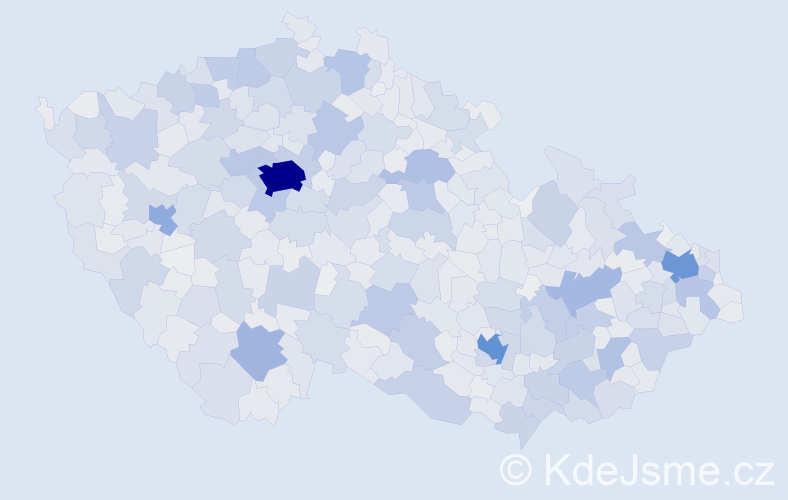 Jméno: 'Miroslava', počet výskytů 43810 v celé ČR