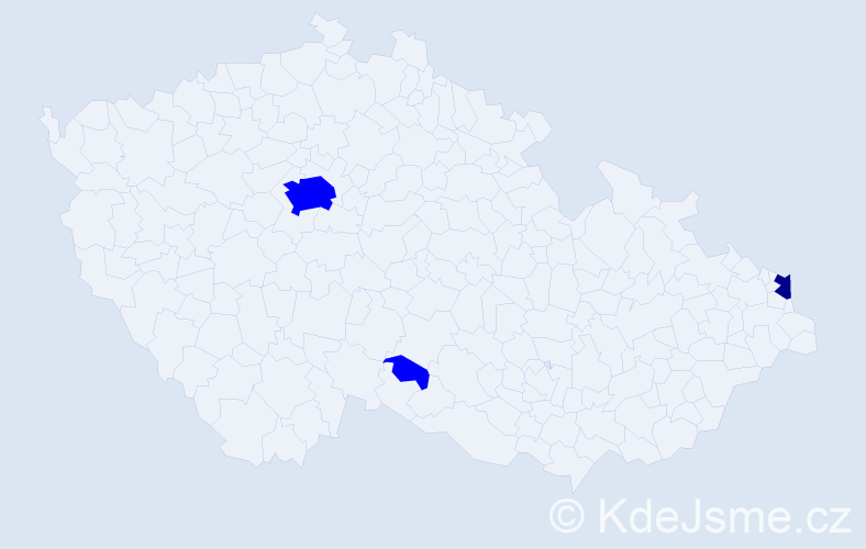 Jméno: 'Doňa', počet výskytů 4 v celé ČR
