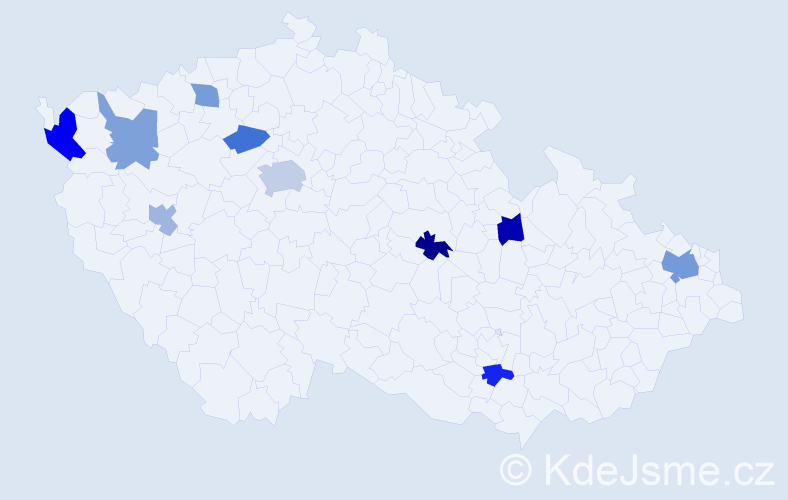 Jméno: 'Ngoc Khanh', počet výskytů 15 v celé ČR