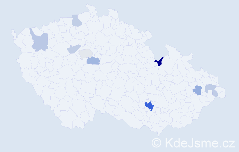 Jméno: 'Noa', počet výskytů 24 v celé ČR