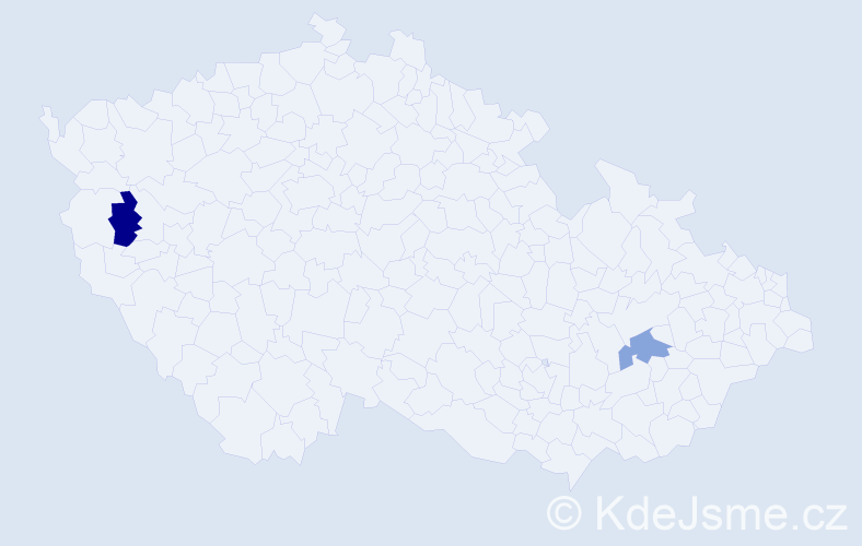 Jméno: 'Xuan Canh', počet výskytů 2 v celé ČR