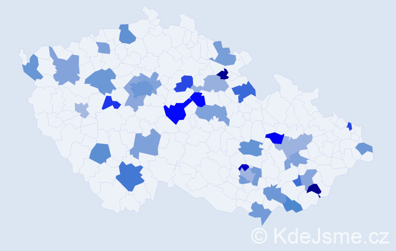 Jméno: 'Tereza Anna', počet výskytů 52 v celé ČR
