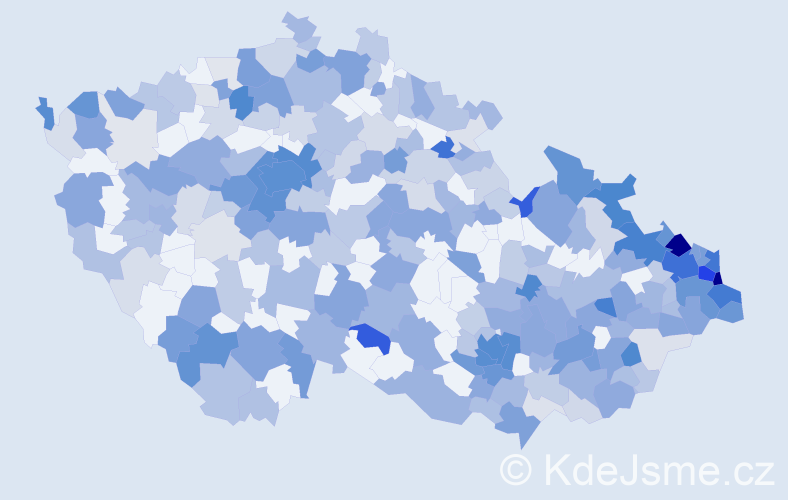 Jméno: 'Teodor', počet výskytů 720 v celé ČR