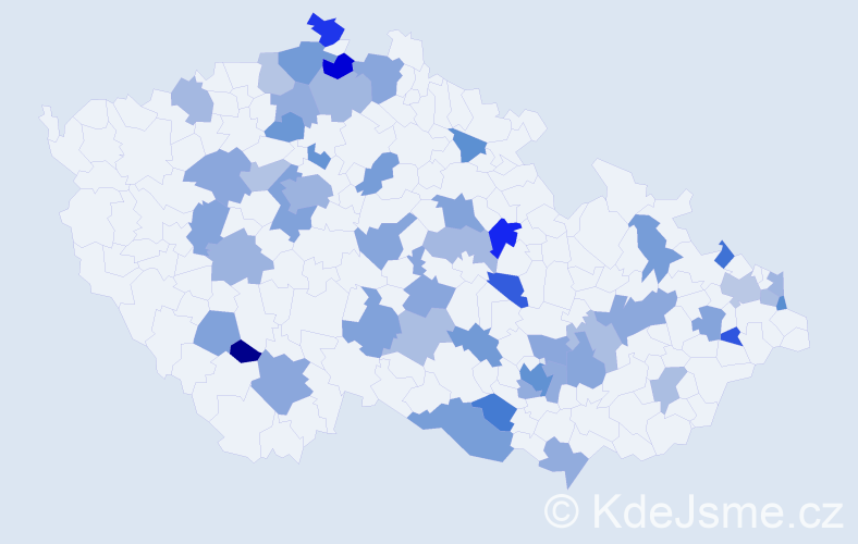 Jméno: 'Mattias', počet výskytů 75 v celé ČR