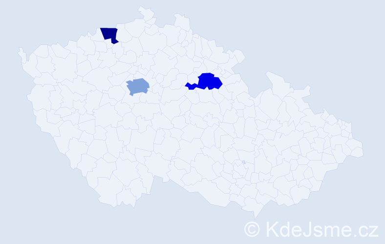 Jméno: 'Frano', počet výskytů 4 v celé ČR