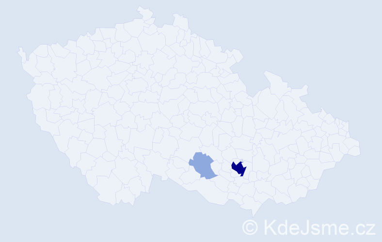 Jméno: 'Itay', počet výskytů 8 v celé ČR