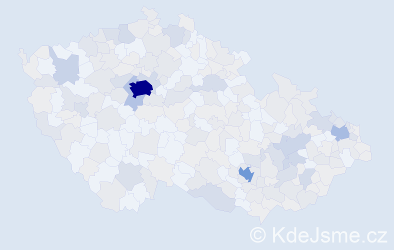 Jméno: 'Sophie', počet výskytů 582 v celé ČR