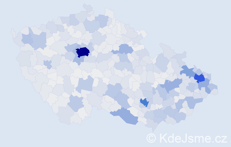 Jméno: 'Robin', počet výskytů 5335 v celé ČR