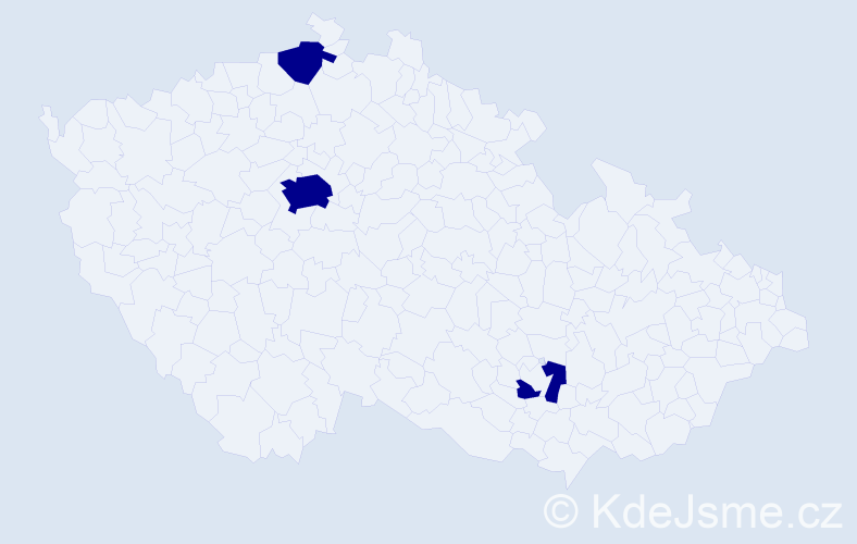 Jméno: 'Divna', počet výskytů 3 v celé ČR