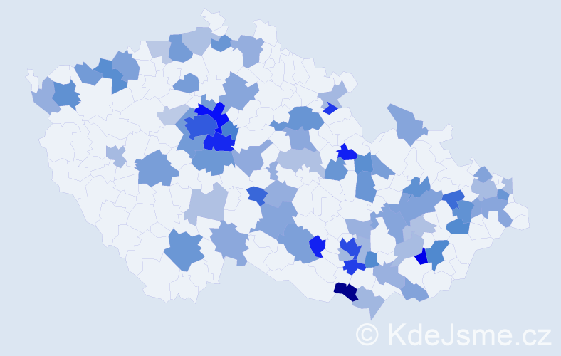 Jméno: 'Lara', počet výskytů 169 v celé ČR