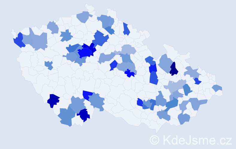 Jméno: 'Ariana', počet výskytů 99 v celé ČR