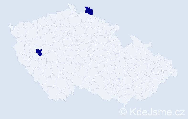 Jméno: 'Sy Tien', počet výskytů 2 v celé ČR