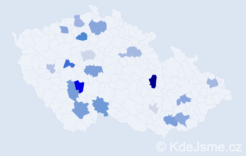 Jméno: 'Cedrik', počet výskytů 24 v celé ČR