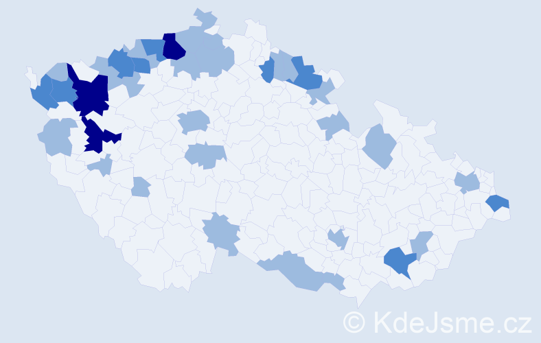 Jméno: 'Frieda', počet výskytů 56 v celé ČR