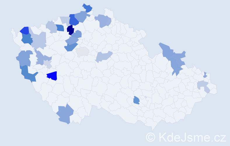 Jméno: 'Aladar', počet výskytů 50 v celé ČR