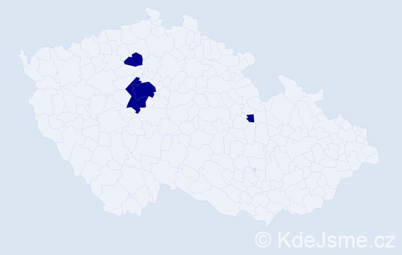 Jméno: 'Sofie Isabel', počet výskytů 4 v celé ČR
