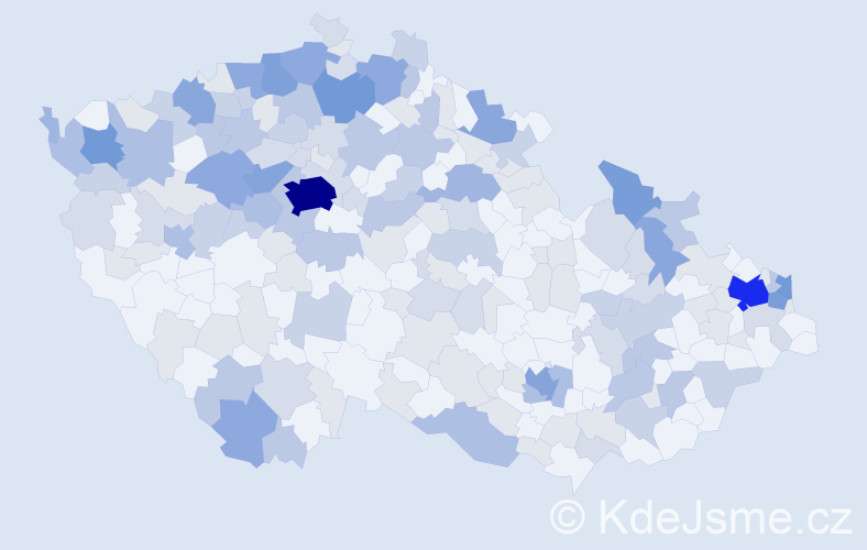 Jméno: 'Etela', počet výskytů 452 v celé ČR