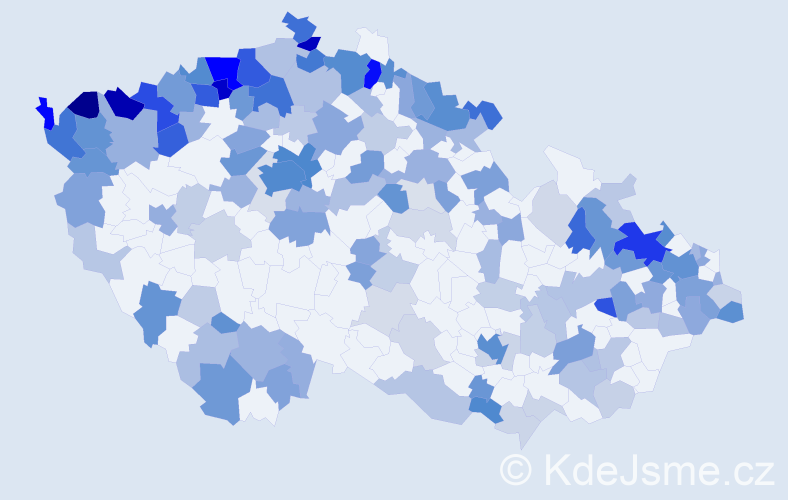 Jméno: 'Sonja', počet výskytů 400 v celé ČR