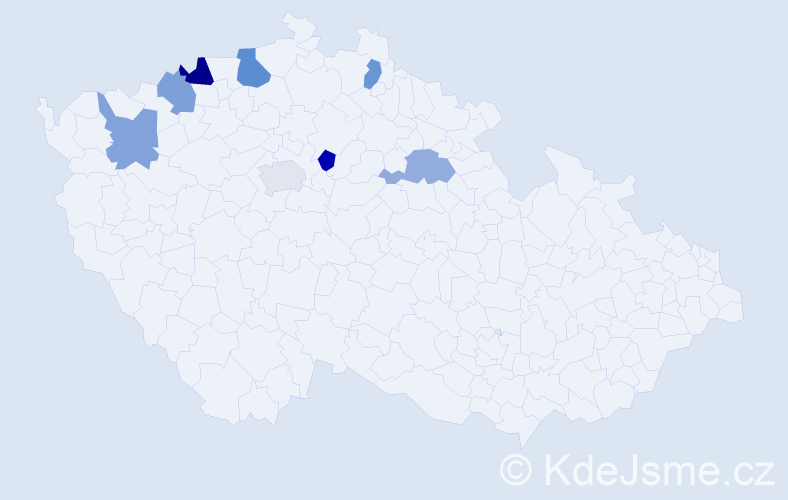 Jméno: 'Reingard', počet výskytů 10 v celé ČR