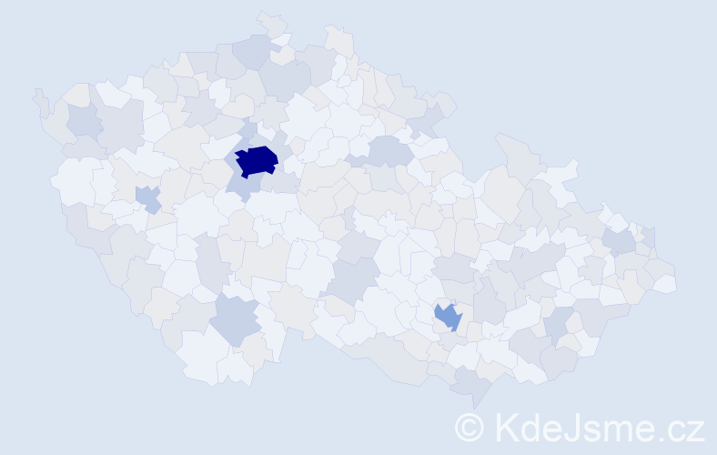 Jméno: 'William', počet výskytů 338 v celé ČR