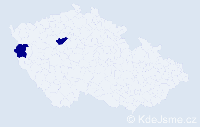 Jméno: 'Kristián Gabriel', počet výskytů 2 v celé ČR