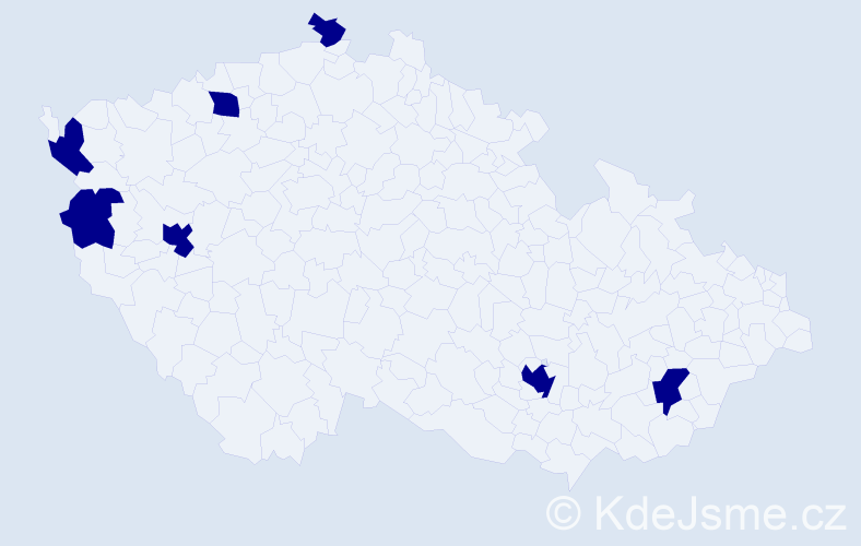Jméno: 'Xuan Bac', počet výskytů 7 v celé ČR