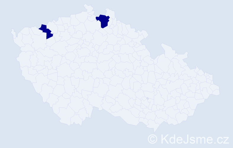 Jméno: 'Danny Nicolas', počet výskytů 2 v celé ČR