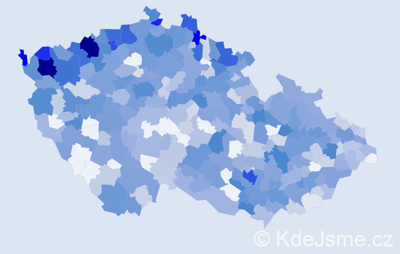 Jméno: 'Anita', počet výskytů 1627 v celé ČR