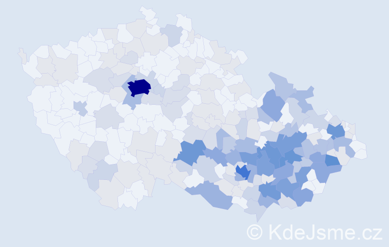 Jméno: 'Metoděj', počet výskytů 492 v celé ČR