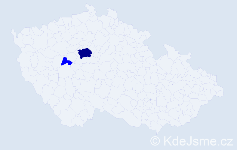 Jméno: 'In Suk', počet výskytů 3 v celé ČR