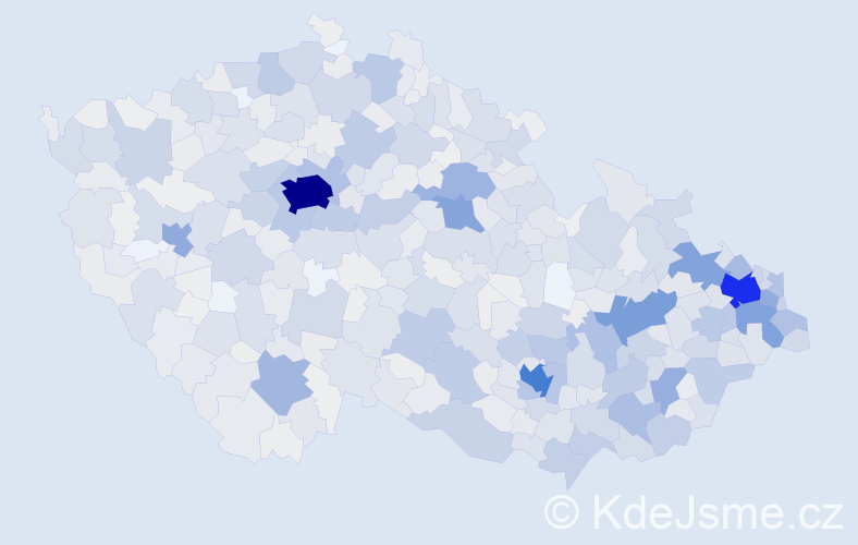 Jméno: 'Elen', počet výskytů 2863 v celé ČR