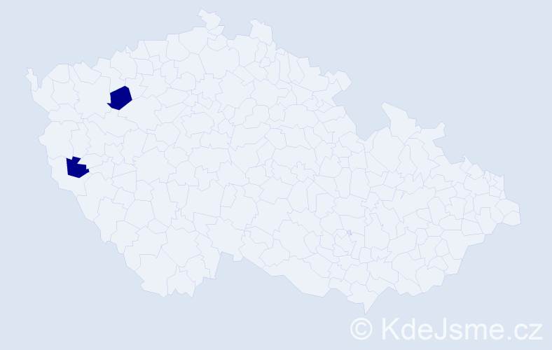 Jméno: 'Sněžanna', počet výskytů 2 v celé ČR