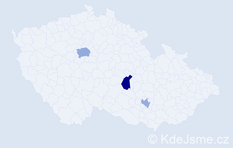 Jméno: 'Reda', počet výskytů 5 v celé ČR