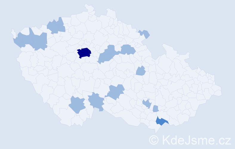 Jméno: 'Jana Anna', počet výskytů 22 v celé ČR